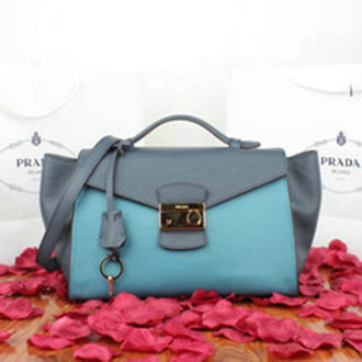 2014 Prada calfskin leather flap bag BN8094